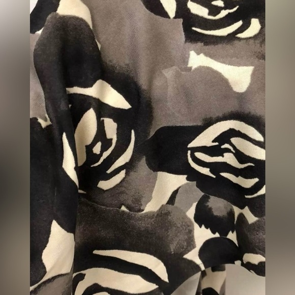 Diane Von Furstenburg Dress MIDI Wrap Silk Jersey Dress Size 4 VINTAGE - Picture 4 of 11